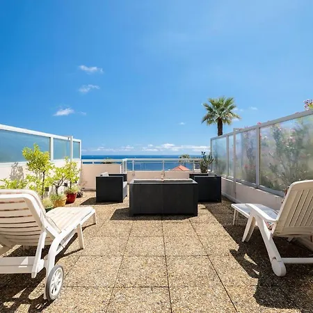Le Neptune - Vue - Grande Terrasse - Parking Daire Menton