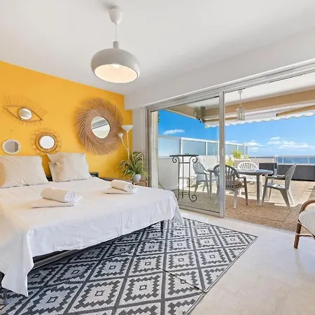 Le Neptune - Vue - Grande Terrasse - Parking Mentone